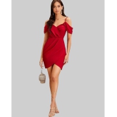 Addyvero - Red Cotton Blend Womens Bodycon Dress ( Pack of 1 ) - None