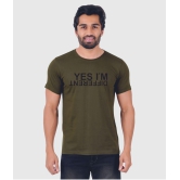 ferocious - Olive Cotton Regular Fit Men's T-Shirt ( Pack of 1 ) - None