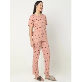 Smarty Pants Pink Cotton Womens Nightwear Nightsuit Sets ( Pack of 1 ) - None