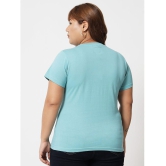 BEYOUND SIZE - THE DRY STATE - Turquoise Cotton Regular Fit Womens T-Shirt ( Pack of 1 ) - None