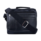 Leather World - Black Solid Messenger Bags - Black