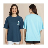 Fabflee Multi Color Cotton Womens T-Shirt ( Pack of 2 ) - None