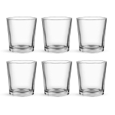 Treo Embassy Cool 222 ML Glass Tumbler | Transparent | Set of 6 Pcs