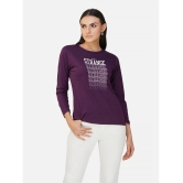 CHOZI - Purple Cotton Regular Fit Womens T-Shirt ( Pack of 1 ) - None