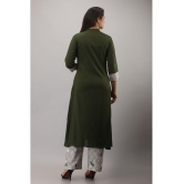 MAUKA Rayon Solid Kurti With Palazzo Womens Stitched Salwar Suit - Green ( Pack of 1 ) - None