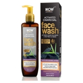 WOW Skin Science Activated Charcoal Face Wash - Removes Pollutants & Dirt - No Parabens, Sulphate, Silicones & Color - 200mL