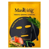 Masking Diva Tomato, Ginseng and Charcoal Face Sheet Mask 100 ml Pack of 4