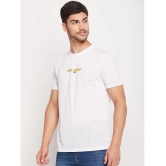 UBX Cotton Regular Fit Printed Half Sleeves Mens T-Shirt - White ( Pack of 1 ) - None