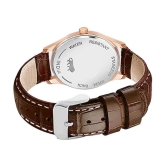 Newman Brown Leather Analog Men's Watch