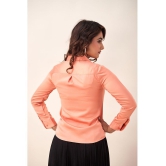 SVARCHI - Coral Satin Women's Shirt Style Top ( Pack of 1 ) - None