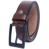 Loopa - Brown 100% Leather Mens Formal Belt ( Pack of 1 ) - None