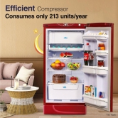 Godrej 180 L 1 Star Advanced Capillary Technology Direct Cool Single Door Refrigerator (RD 190A WHF WN RD, Wine Red)