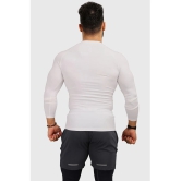 Fuaark - White Polyester Slim Fit Mens Compression T-Shirt ( Pack of 1 ) - None