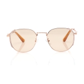 Brown Geometric Sunglasses for Women