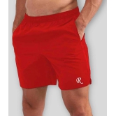 REVIEW - Red Polyester Blend Mens Shorts ( Pack of 1 ) - None