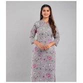 MAUKA - White Rayon Women''s Straight Kurti ( Pack of 1 ) - None