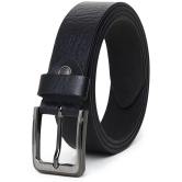 samtroh - Black Leather Mens Formal Belt ( Pack of 1 ) - None