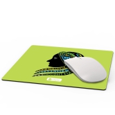 Indigifts Sun Sign Designer Mousepad Human Side Face with Multicolor Earth Pattern Green Mouse Pad 8.5x7 Inches - Virgo Zodiac Mousepad for Laptop, Zodiac Mouse Pad, Sun Sign-Star Sign Gifts