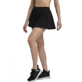 Women Solid Pleated Black Skirt