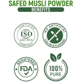 VEDAPURE Safed Musli Powder Supports Muscle Mass,Bones & Joints Boosts Energy, Immunity & Stamina -100gm (Pack of 1)