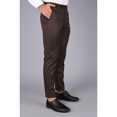 MANCREW - Brown Viscose Slim - Fit Men's Formal Pants ( Pack of 1 ) - None