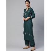 SVARCHI - Green Straight Rayon Women's Stitched Salwar Suit ( Pack of 1 ) - None