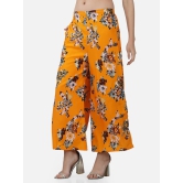 Women YFloral Printed Flared Fit Crepe Palazzos