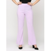 Smarty Pants - Lavender Polyester Flared Womens Formal Pants ( Pack of 1 ) - None