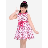 Naughty Ninos - White Polyester Girls Fit And Flare Dress ( Pack of 1 ) - None