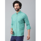 KLOSET By RIAG 100% Cotton Regular Fit Striped Full Sleeves Men's Casual Shirt - Blue ( Pack of 1 ) - None