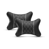 Auto Hub Neck Cushions Set of 2 Black