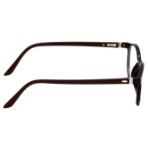 Hrinkar Trending Eyeglasses: Brown and Black Oval Optical Spectacle Frame For Men & Women |HFRM-BK-BWN-14
