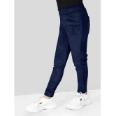 Naughty Ninos Girls Navy Super Stretch Cordrouy Jeggings - None