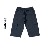 Mens 3-4th. Cargo Shorts-Black / XXL