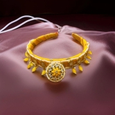 Aanandita Golden Designer Hair Band-yellow