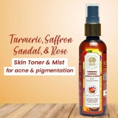 Kaaya Natural Turmeric, Saffron, Sandal & Rose Toner & Mist 100ML Bottle (BUY 1 GET 1 FREE)