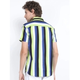 Ketch 100% Cotton Regular Fit Striped Half Sleeves Mens Casual Shirt - Blue ( Pack of 1 ) - None