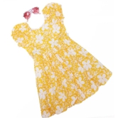 Tillie Dress in Yellow Flowers-10-12 years