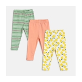 MINI KLUB - Multicolor Cotton Legging For Baby Girl ( Pack of 3 ) - None