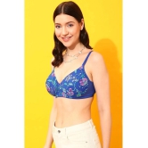 Clovia Blue Nylon Heavily Padded Womens T-Shirt Bra ( Pack of 1 ) - None