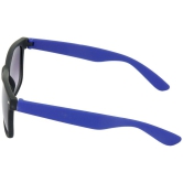 Hrinkar Grey Rectangular Stylish Goggles Blue Frame Sunglasses for Men & Women - HRS28