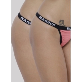 BASIICS By La Intimo - Multicolor BCPTH010B Polyester Striped Womens Crotchless ( Pack of 2 ) - None