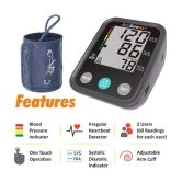 AccuSure Blood Pressure Monitor Digital Display & Adjustable ArmCuff - 4 Yr Warranty, Black