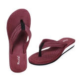 Phonolite Maroon Womens Flip Flop - None