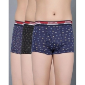 Pack of 3 Dollar Bigboss Cotton Blend Boys Trunks ( Multi Color ) MBKTR-15-MDRNTRNK-PO3-CO1 - None