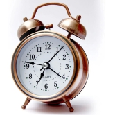 E-DEAL Analog Vintage Twin Bell copper Table Alarm Clock - Pack of 1