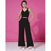 Selvia Black Solid Pant Top Set - None