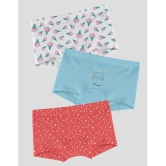 Ariel - Multi Cotton Blend Girls Bloomers ( Pack of 3 ) - None