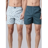 Joven Grey Cotton Mens Boxer- ( Pack of 2 ) - None