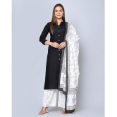 MAUKA - Black Straight Rayon Women's Stitched Salwar Suit ( Pack of 1 ) - None